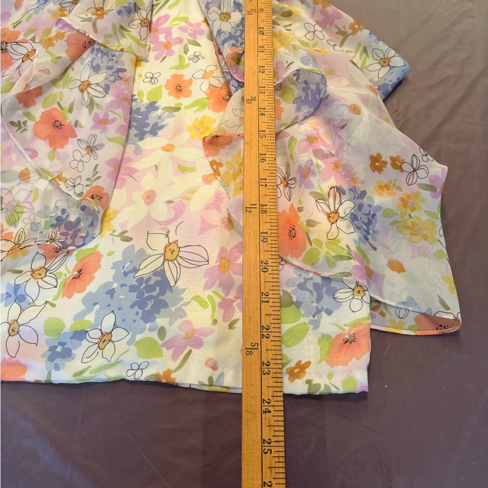 JILL STUART Floral Sweetheart Strapless Mini Dress with Ruffles Size 2/XS $228 - Picture 9 of 13